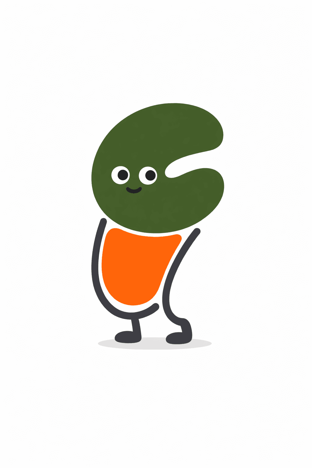 Stan, the cashew-shaped assistant character