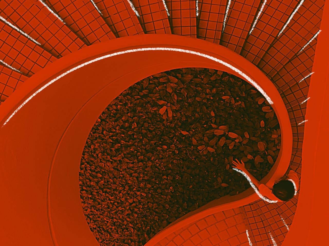 Orange-toned abstract visual for the growth strategy program